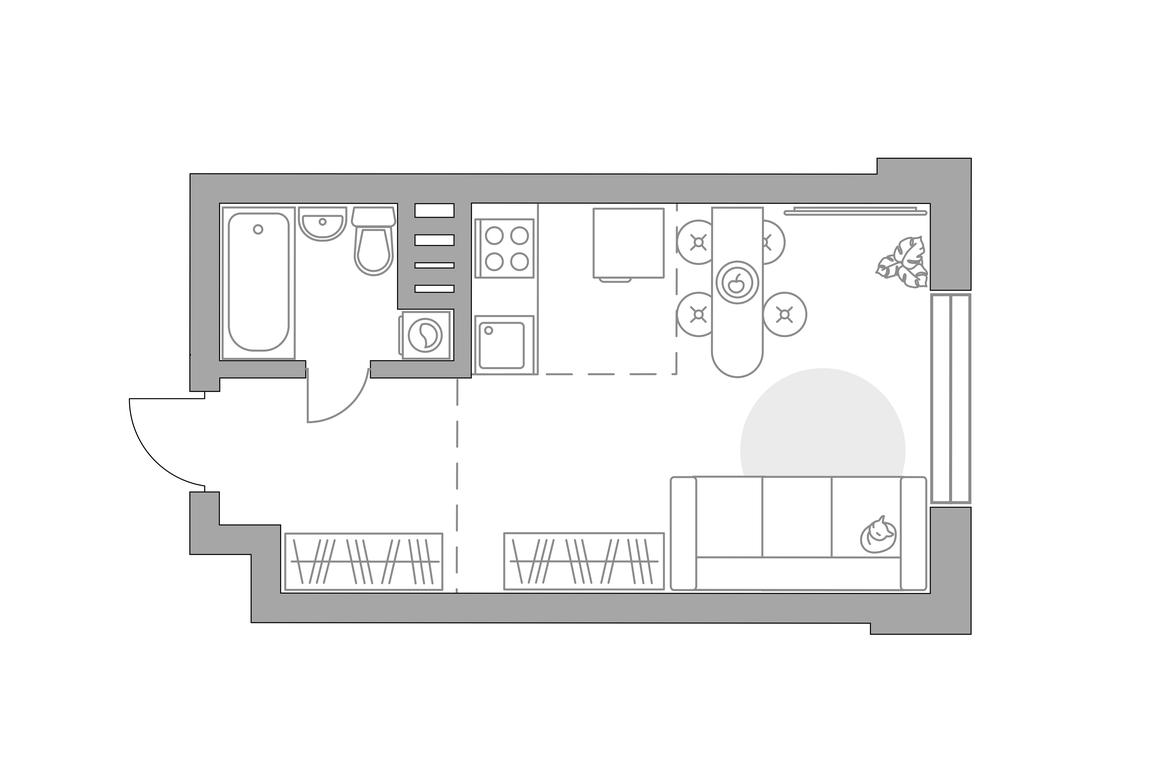 Apartment Sale, 28.8 sq. m. at Teatralnyy park, Burkovskiy Drive, 46, Bolshevo Microdistrict, Korolyov, Moscow Region, Russia #1