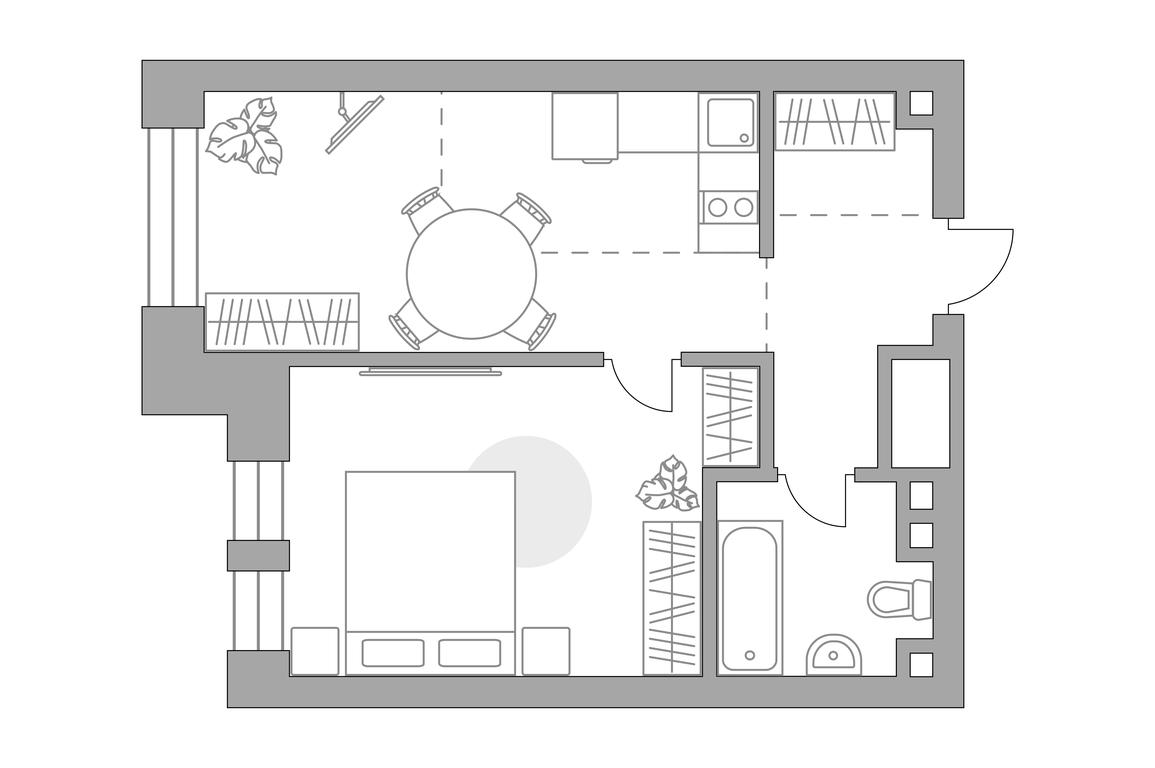 1-BD Apartment Sale, 43.02平方米 at MYPRIORITY Paveletskaya, Dubininskaya Street, 17с2, Moscow, Russia #2