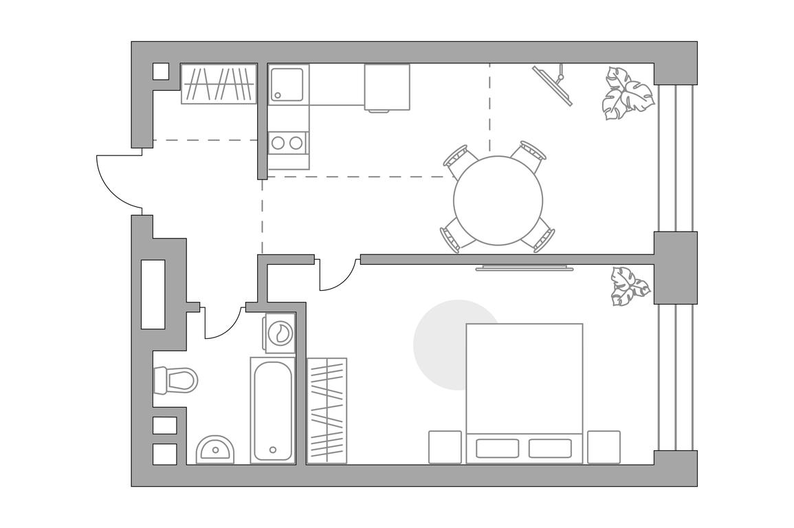 1-BD Apartment Sale, 44.89 sq. m. at MYPRIORITY Paveletskaya, Dubininskaya Street, 17с2, Moscow, Russia #2 1-BD Apartment Sale, 44.89 sq. m. at MYPRIORITY Paveletskaya, Dubininskaya Street, 17с2, Moscow, Russia #2