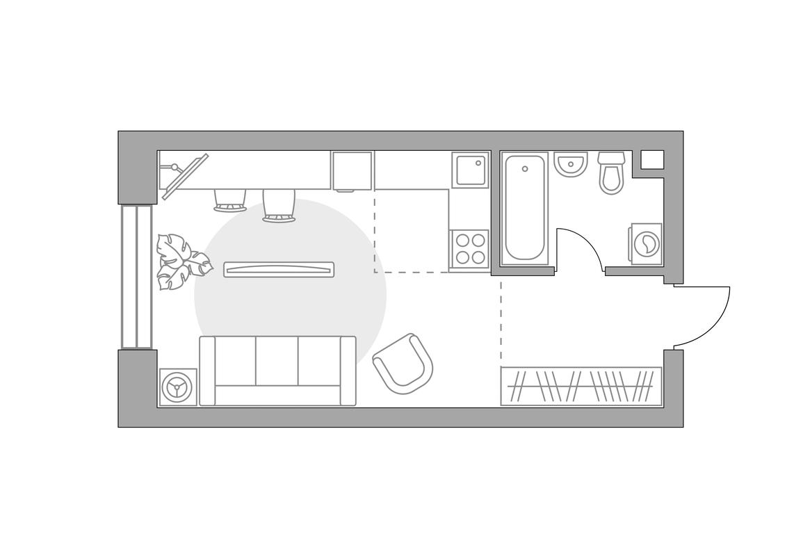 Apartment Sale, 30.02平方米 at MYPRIORITY Paveletskaya, Dubininskaya Street, 17с2, Moscow, Russia #1