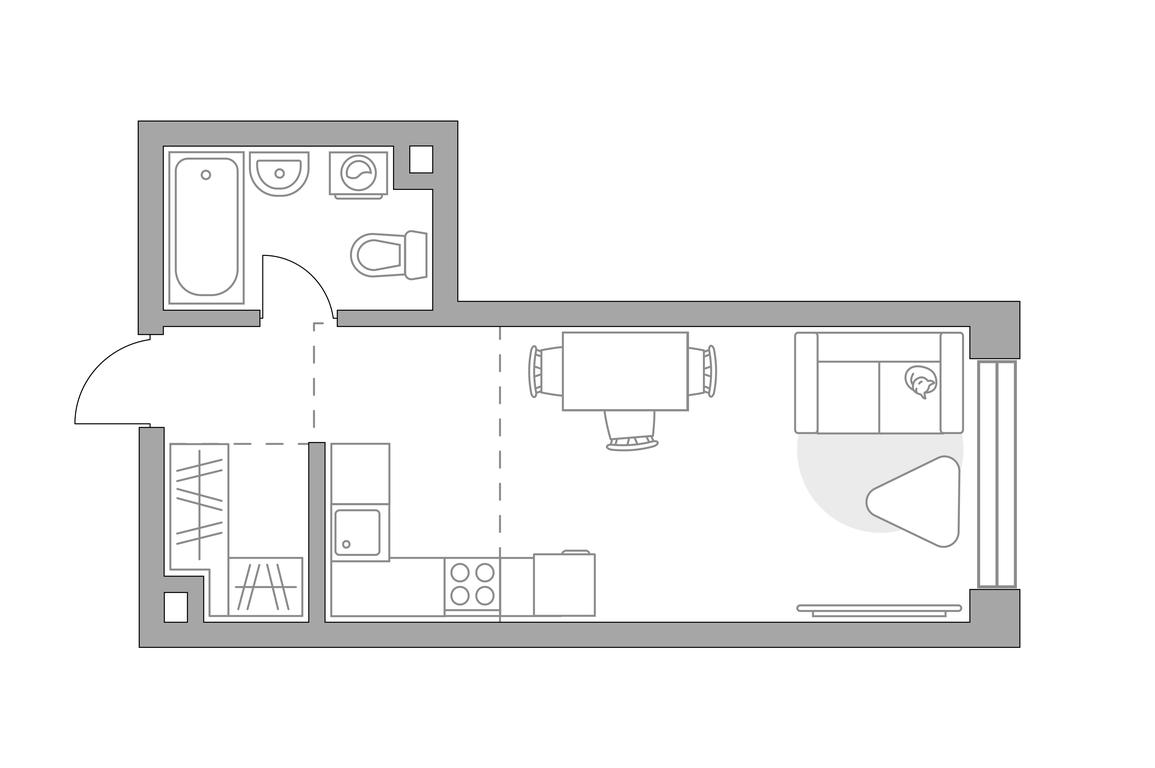 Apartment Sale, 28.41平方米 at MYPRIORITY Mnevniki, Narodnogo Opolcheniya Street, 34, Moscow, Russia #1 Apartment Sale, 28.41平方米 at MYPRIORITY Mnevniki, Narodnogo Opolcheniya Street, 34, Moscow, Russia #1