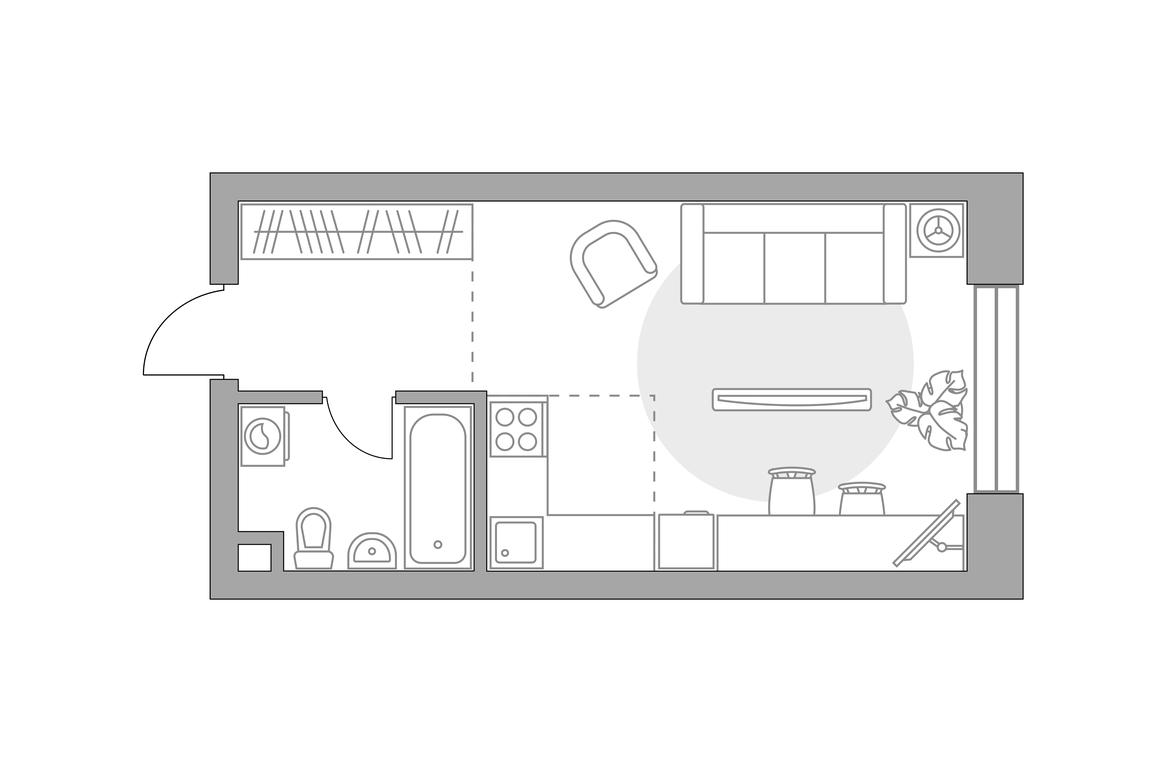 Apartment Sale, 30.23平方米 at MYPRIORITY Paveletskaya, Dubininskaya Street, 17с2, Moscow, Russia #1