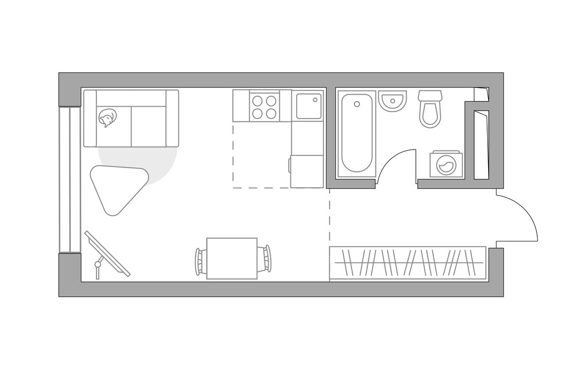 Apartment Sale, 25.75 sq. m. at Triniti, Dmitrovskoye Highway, Moscow, Russia #1