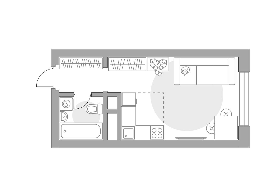 Apartment Sale, 21.44 sq. m. at Ilinois, Ilyinskiy Blind Alley, 1с1, Krasnogorsk, Moscow Region, Russia #1
