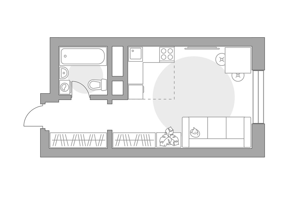 Apartment Sale, 24.33 sq. m. at Ilinois, Ilyinskiy Blind Alley, 1с1, Krasnogorsk, Moscow Region, Russia #1