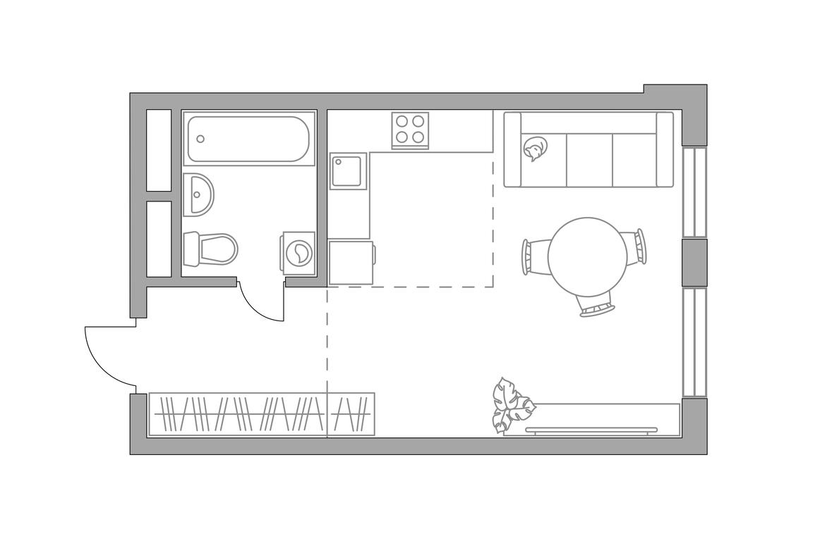 Apartment Sale, 28.9 sq. m. at Novaya Alekseevskaya rosha, Lukino Street, вл49, Balashikha, Moscow Region, Russia #1