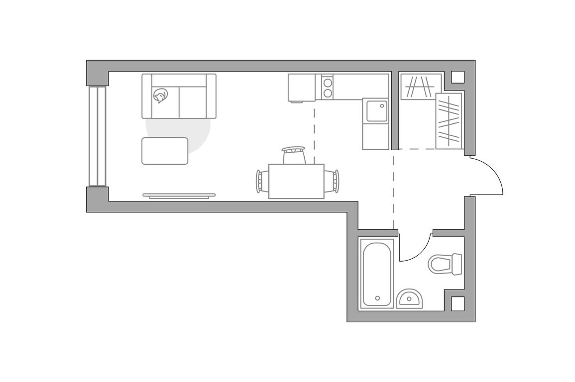 Apartment Sale, 29.76 sq. m. at MYPRIORITY Mnevniki, Narodnogo Opolcheniya Street, 34, Moscow, Russia #1