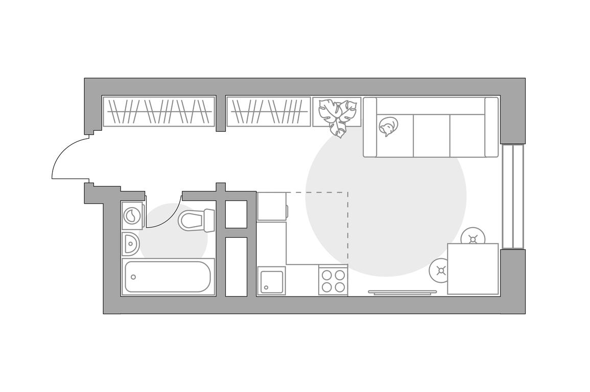 Apartment Sale, 24.35 sq. m. at Ilinois, Ilyinskiy Blind Alley, 1с1, Krasnogorsk, Moscow Region, Russia #1