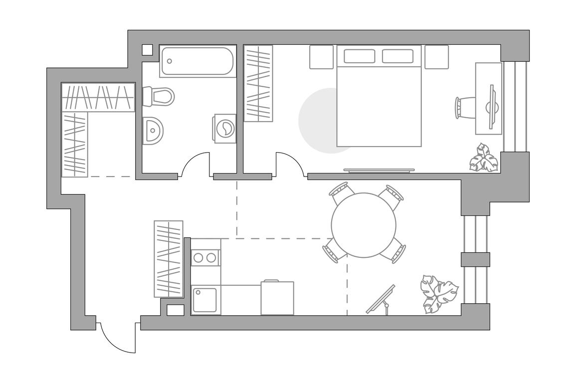 1-BD Apartment Sale, 55.78平方米 at MYPRIORITY Paveletskaya, Dubininskaya Street, 17с2, Moscow, Russia #2