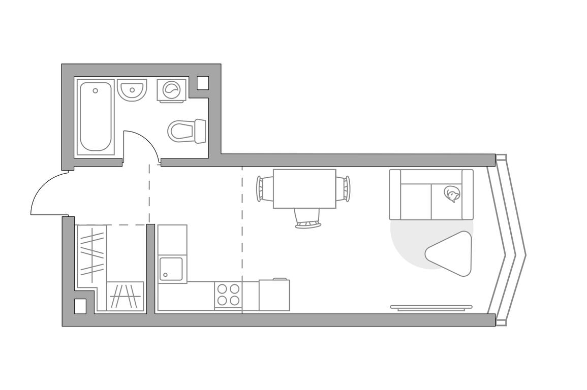 Apartment Sale, 29.76 sq. m. at MYPRIORITY Mnevniki, Narodnogo Opolcheniya Street, 34, Moscow, Russia #1