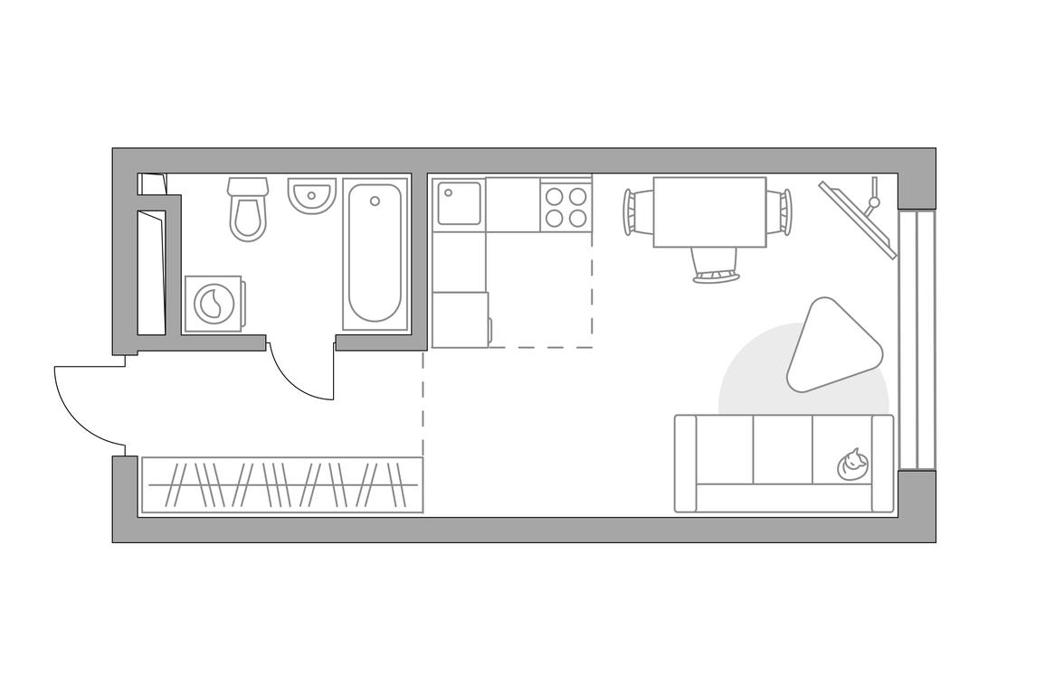 Apartment Sale, 29.07 sq. m. at Triniti, Dmitrovskoye Highway, Moscow, Russia #1