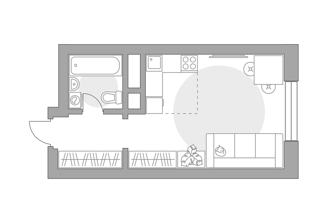 Apartment Sale, 24.35 sq. m. at Ilinois, Ilyinskiy Blind Alley, 1с1, Krasnogorsk, Moscow Region, Russia #1