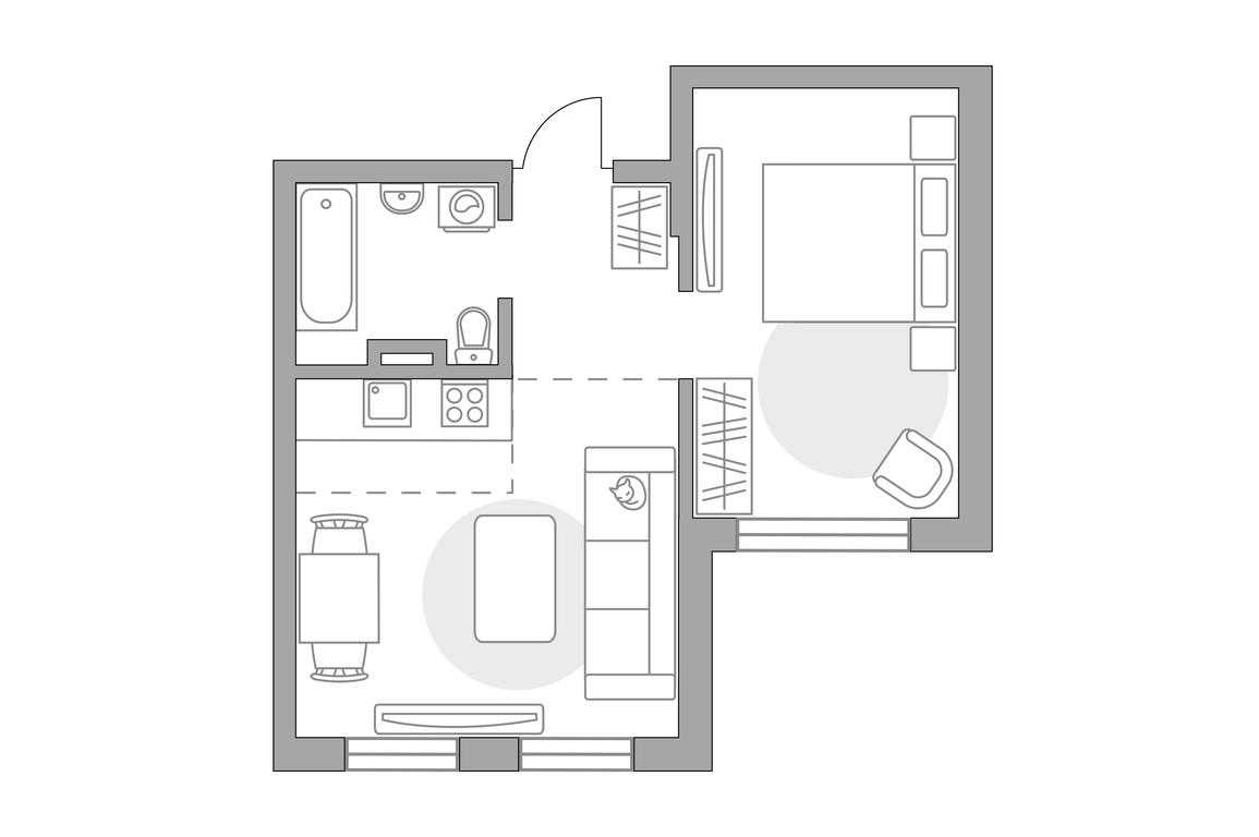 2-BD Apartment Sale, 35.13 sq. m. at Anikeevskiy, ulitsa Sergeya Zhadobkina, 1, selo Nikolo-Uryupino, Krasnogorsk City District, Moscow Region, Russia #1