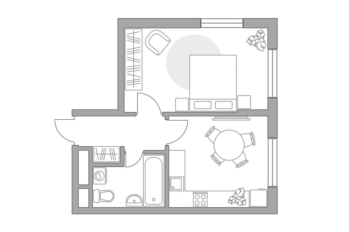 1-BD Apartment Sale, 32.88平方米 at Novaya Alekseevskaya rosha, Lukino Street, вл49, Balashikha, Moscow Region, Russia #1