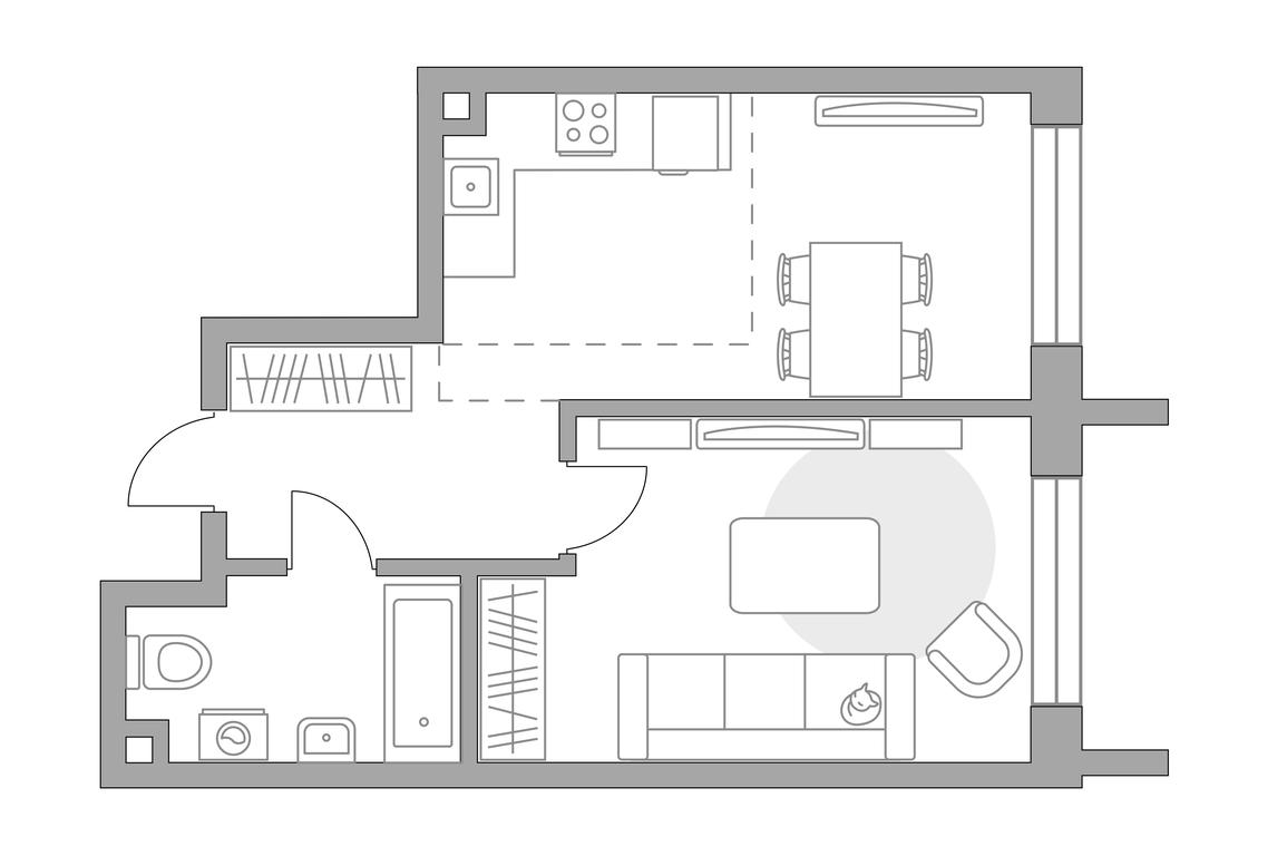 1-BD Apartment Sale, 39.05平方米 at MYPRIORITY Dubrovka, Novoostapovskaya Street, 12, Moscow, Russia #1 1-BD Apartment Sale, 39.05平方米 at MYPRIORITY Dubrovka, Novoostapovskaya Street, 12, Moscow, Russia #1