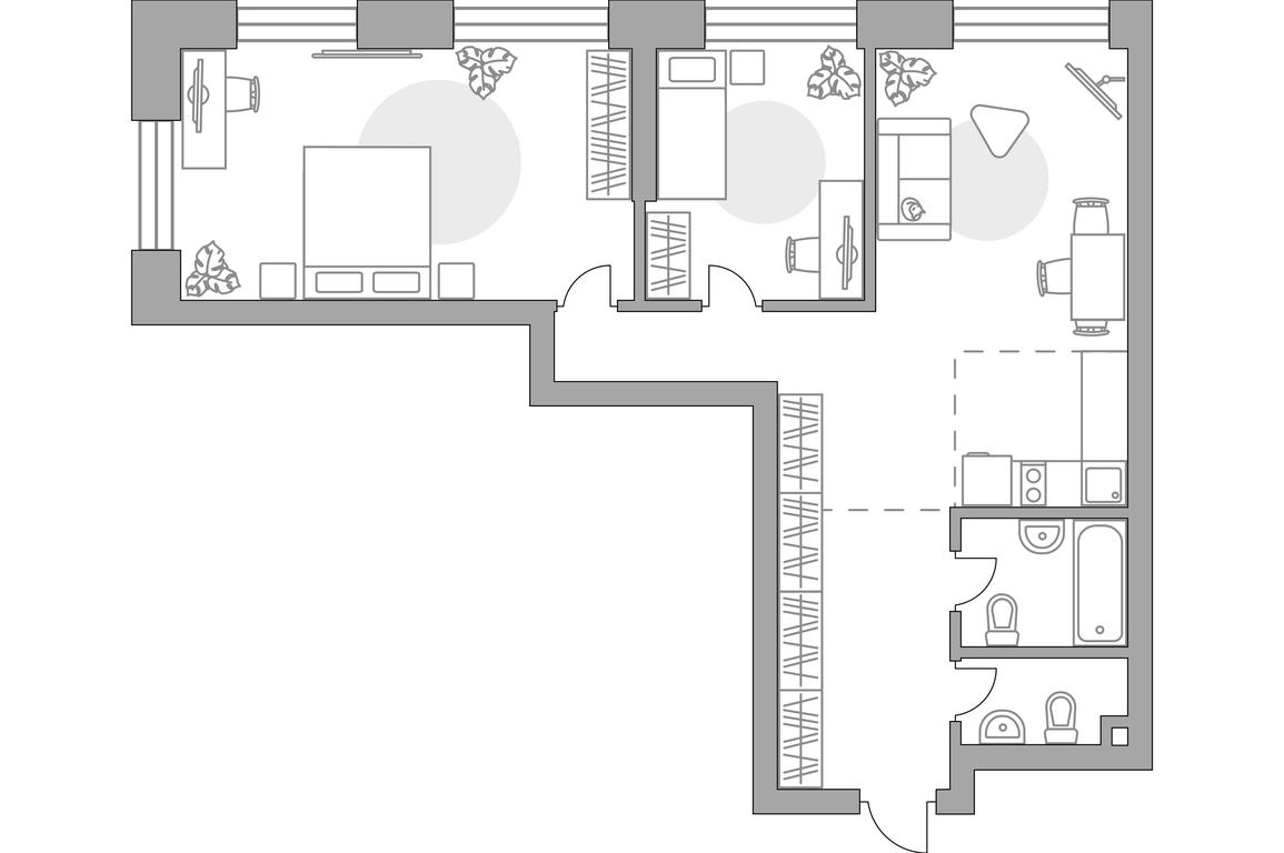 2-BD Apartment Sale, 75.9平方米 at MYPRIORITY Paveletskaya, Dubininskaya Street, 17с2, Moscow, Russia #2