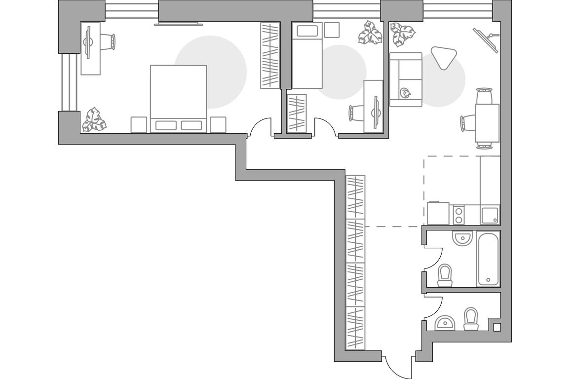 2-BD Apartment Sale, 76.29 sq. m. at MYPRIORITY Paveletskaya, Dubininskaya Street, 17с2, Moscow, Russia #1