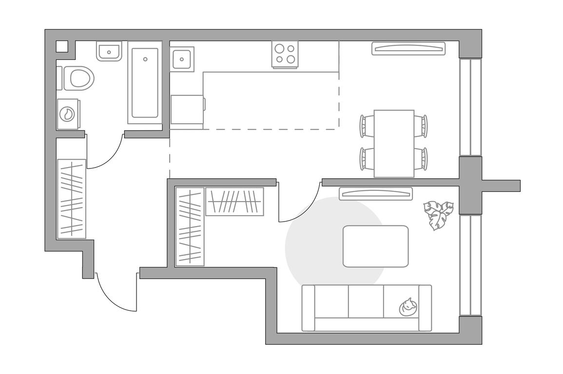 1-BD Apartment Sale, 40.25 sq. m. at MYPRIORITY Dubrovka, Novoostapovskaya Street, 12, Moscow, Russia #1 1-BD Apartment Sale, 40.25 sq. m. at MYPRIORITY Dubrovka, Novoostapovskaya Street, 12, Moscow, Russia #1
