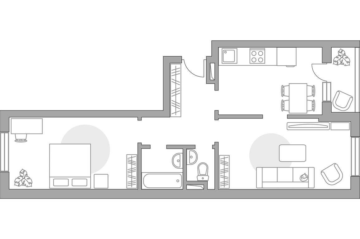 2-BD Apartment Sale, 60.2 sq. m. at Zhivopisnyi, derevnya Spasskiye Vyselki, 9, Leninskiy City District, Moscow Region, Russia #1 2-BD Apartment Sale, 60.2 sq. m. at Zhivopisnyi, derevnya Spasskiye Vyselki, 9, Leninskiy City District, Moscow Region, Russia #1