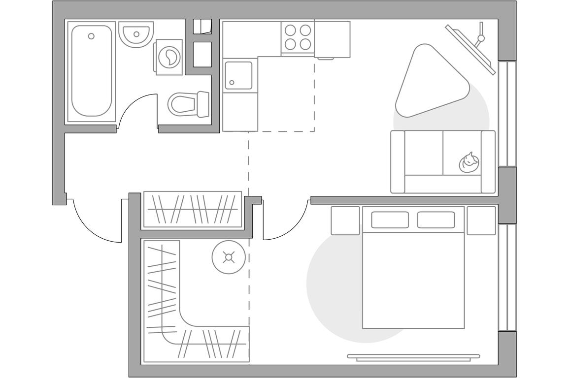 2-BD Apartment Sale, 42.32 sq. m. at BeLuck Kolomenskoe, Kashirskoye Highway, Moscow, Russia #1 2-BD Apartment Sale, 42.32 sq. m. at BeLuck Kolomenskoe, Kashirskoye Highway, Moscow, Russia #1