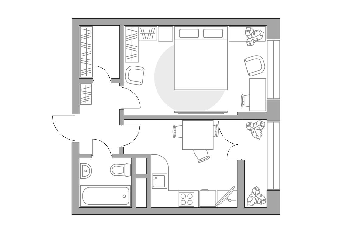 1-BD Apartment Sale, 34.76平方米 at Pekhra, Yaganova Street, 5, Balashikha, Moscow Region, Russia #1