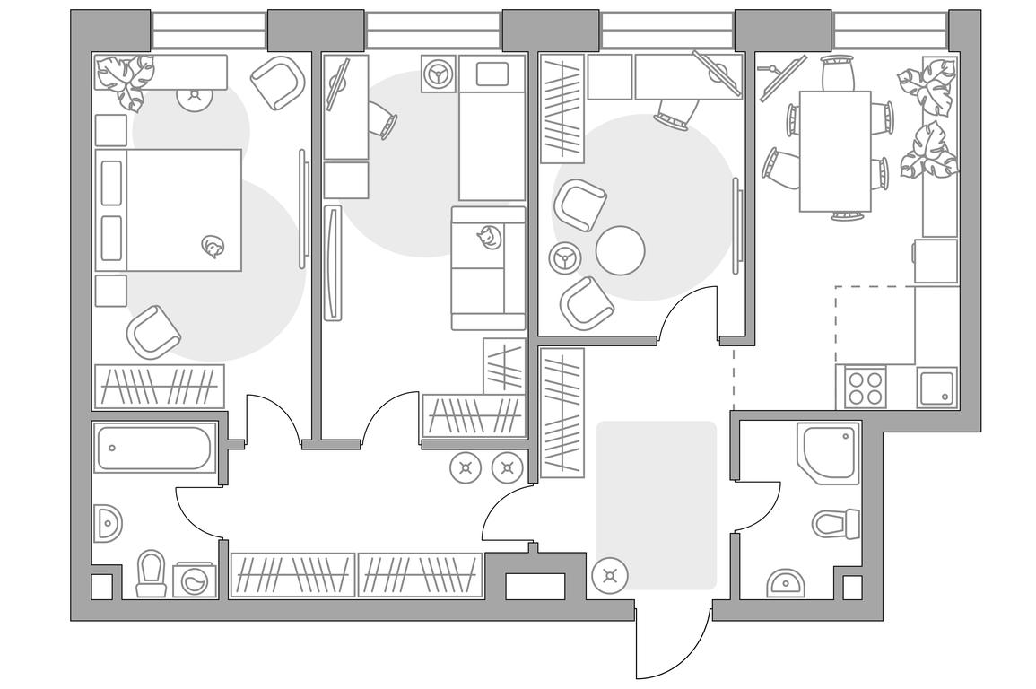 4-BD Apartment Sale, 86.78 sq. m. at MYPRIORITY Paveletskaya, Dubininskaya Street, 17с2, Moscow, Russia #1 4-BD Apartment Sale, 86.78 sq. m. at MYPRIORITY Paveletskaya, Dubininskaya Street, 17с2, Moscow, Russia #1