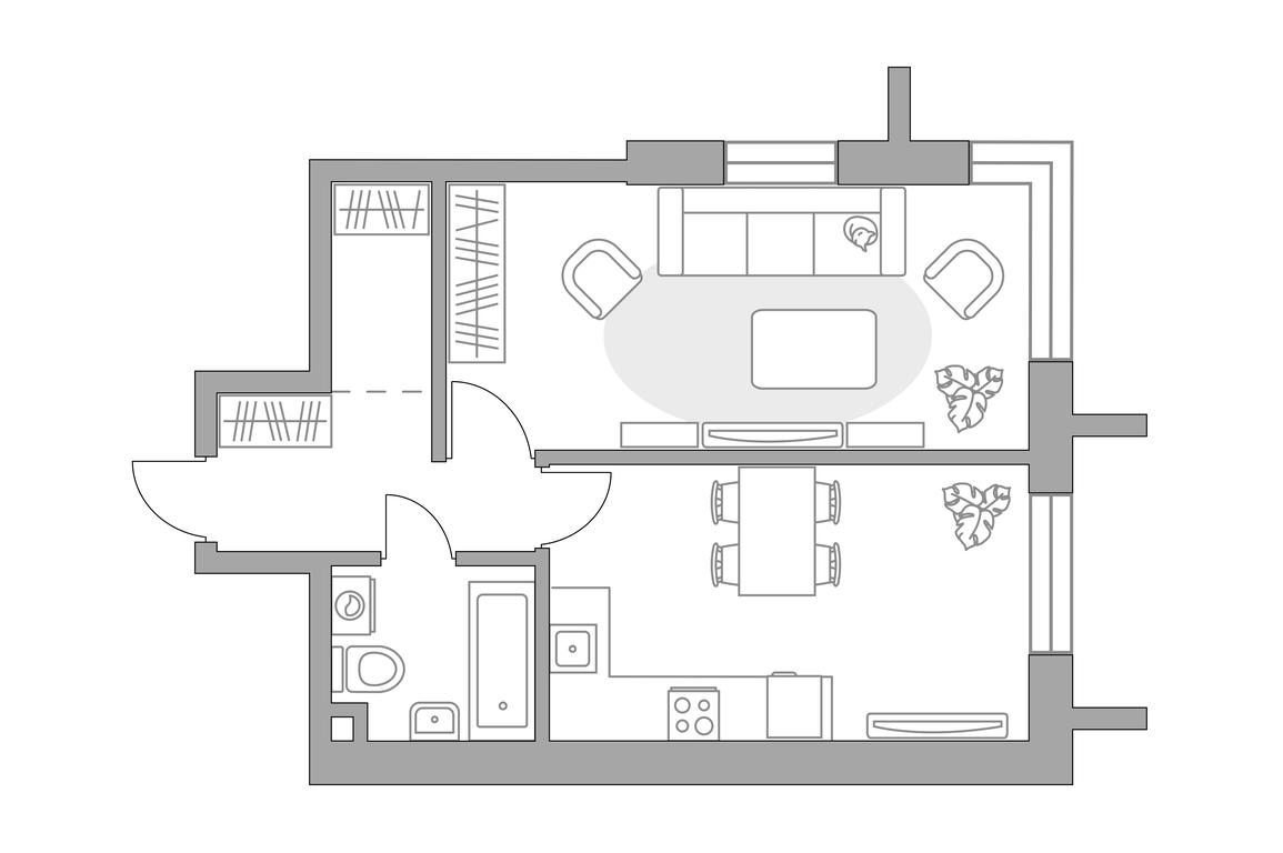 1-BD Apartment Sale, 43.43 sq. m. at MYPRIORITY Dubrovka, Novoostapovskaya Street, 12, Moscow, Russia #1 1-BD Apartment Sale, 43.43 sq. m. at MYPRIORITY Dubrovka, Novoostapovskaya Street, 12, Moscow, Russia #1