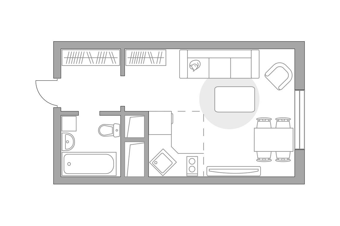 Apartment Sale, 24.4 sq. m. at Ilinois, Ilyinskiy Blind Alley, 1с1, Krasnogorsk, Moscow Region, Russia #1