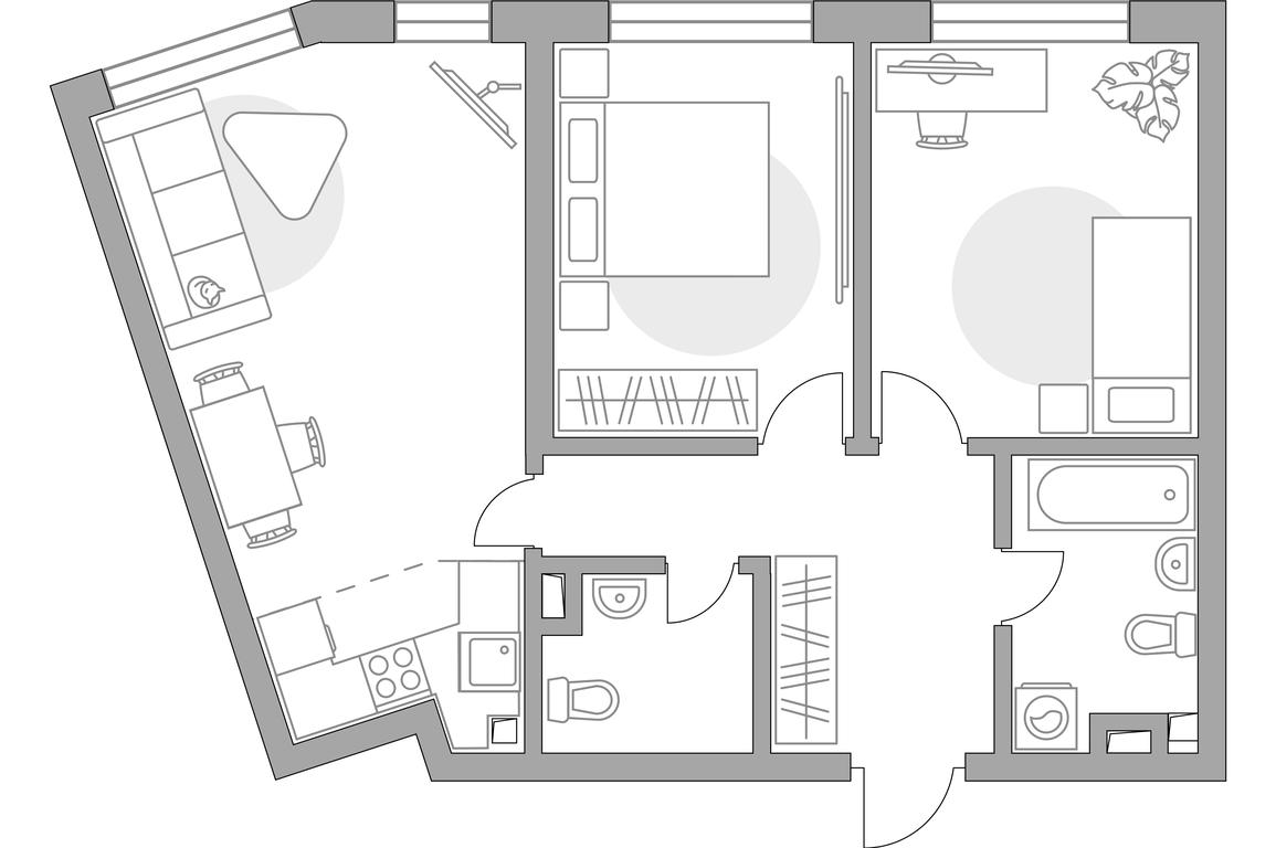 3-BD Apartment Sale, 62.52平方米 at Triniti, Dmitrovskoye Highway, Moscow, Russia #1 3-BD Apartment Sale, 62.52平方米 at Triniti, Dmitrovskoye Highway, Moscow, Russia #1