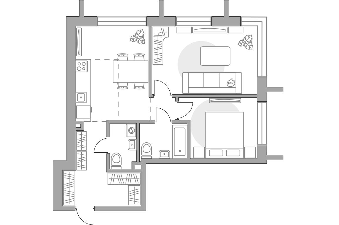 2-BD Apartment Sale, 59.85平方米 at MYPRIORITY Dubrovka, Novoostapovskaya Street, 12, Moscow, Russia #1 2-BD Apartment Sale, 59.85平方米 at MYPRIORITY Dubrovka, Novoostapovskaya Street, 12, Moscow, Russia #1