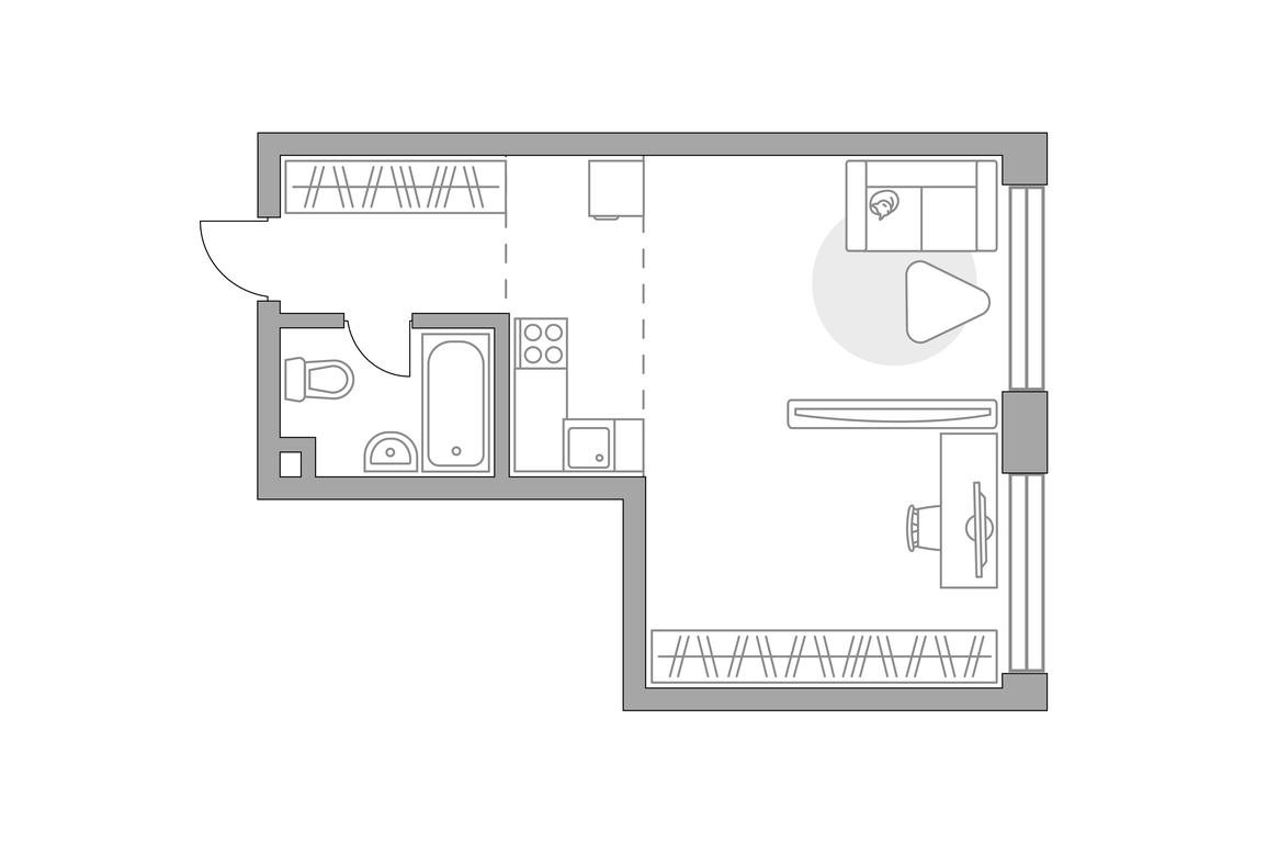 Apartment Sale, 38.12 sq. m. at MYPRIORITY Mnevniki, Narodnogo Opolcheniya Street, 34, Moscow, Russia #1 Apartment Sale, 38.12 sq. m. at MYPRIORITY Mnevniki, Narodnogo Opolcheniya Street, 34, Moscow, Russia #1