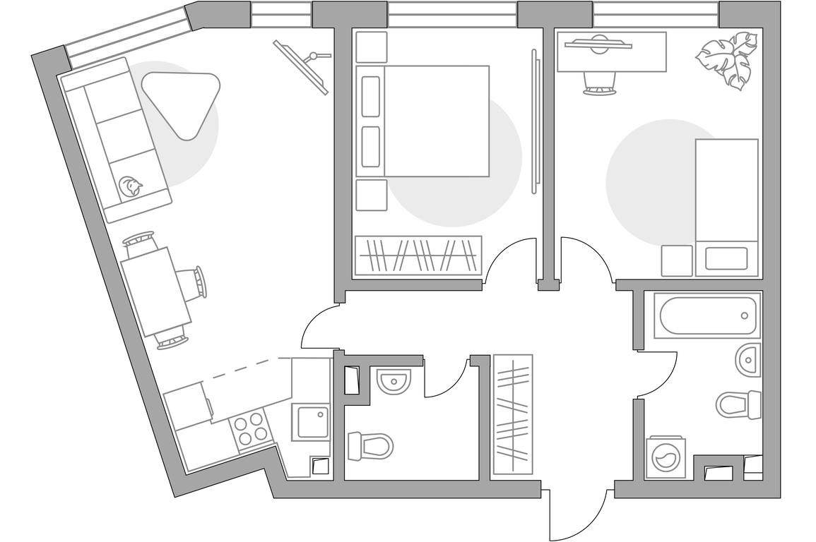 3-BD Apartment Sale, 64.27 sq. m. at Triniti, Dmitrovskoye Highway, Moscow, Russia #1 3-BD Apartment Sale, 64.27 sq. m. at Triniti, Dmitrovskoye Highway, Moscow, Russia #1