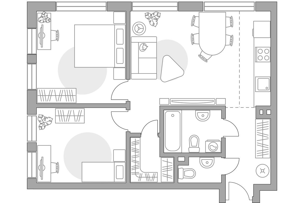 3-BD Apartment Sale, 64.71平方米 at BeLuck Kolomenskoe, Kashirskoye Highway, Moscow, Russia #1 3-BD Apartment Sale, 64.71平方米 at BeLuck Kolomenskoe, Kashirskoye Highway, Moscow, Russia #1
