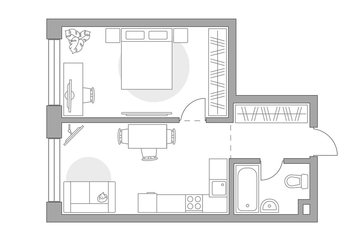 1-BD Apartment Sale, 42.59 sq. m. at MYPRIORITY Mnevniki, Narodnogo Opolcheniya Street, 34, Moscow, Russia #1
