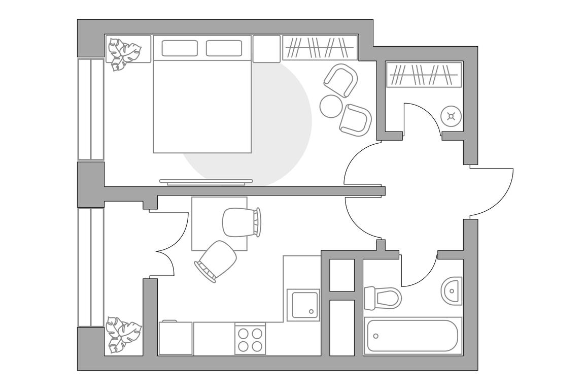 1-BD Apartment Sale, 32.68平方米 at Pekhra, Yaganova Street, 5, Balashikha, Moscow Region, Russia #1 1-BD Apartment Sale, 32.68平方米 at Pekhra, Yaganova Street, 5, Balashikha, Moscow Region, Russia #1