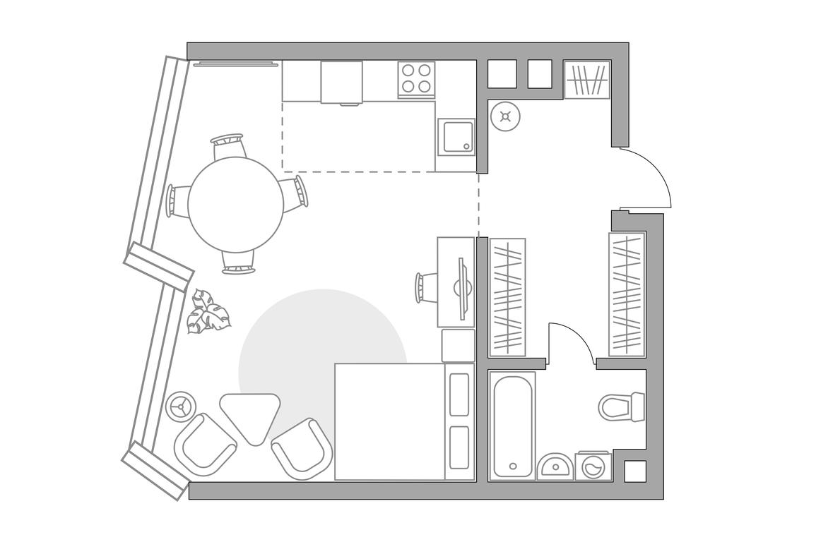 Apartment Sale, 43.44平方米 at MYPRIORITY Mnevniki, Narodnogo Opolcheniya Street, 34, Moscow, Russia #1 Apartment Sale, 43.44平方米 at MYPRIORITY Mnevniki, Narodnogo Opolcheniya Street, 34, Moscow, Russia #1
