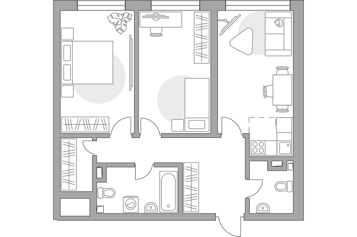 3-BD Apartment Sale, 69.32 sq. m. at Triniti, Dmitrovskoye Highway, Moscow, Russia #1 3-BD Apartment Sale, 69.32 sq. m. at Triniti, Dmitrovskoye Highway, Moscow, Russia #1