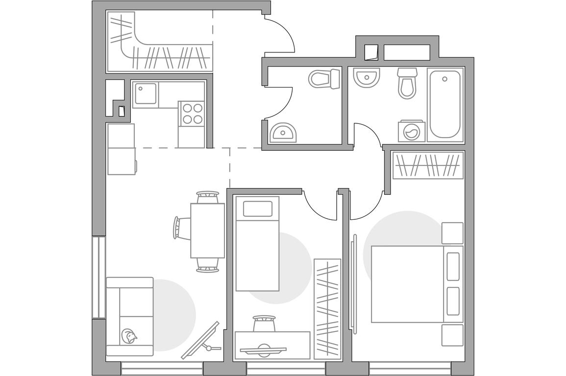 3-BD Apartment Sale, 63.12平方米 at BeLuck Kolomenskoe, Kashirskoye Highway, Moscow, Russia #1 3-BD Apartment Sale, 63.12平方米 at BeLuck Kolomenskoe, Kashirskoye Highway, Moscow, Russia #1