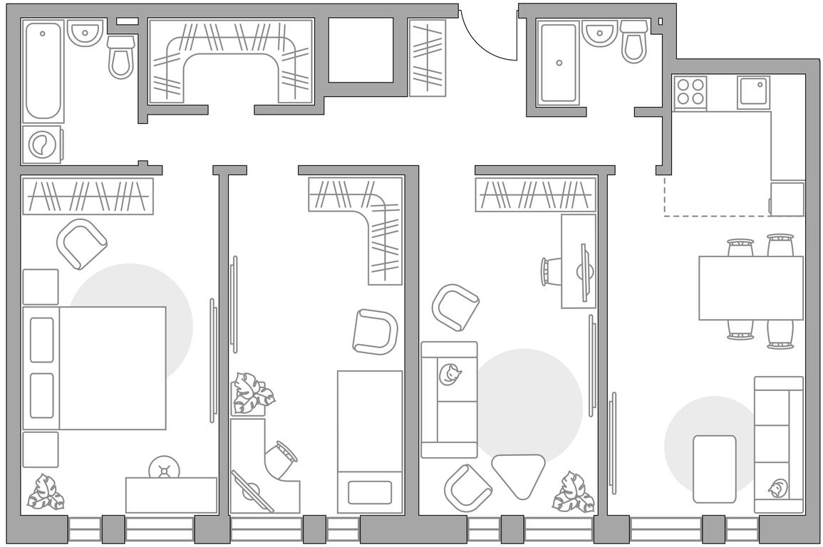 4-BD Apartment Sale, 93.8 sq. m. at MYPRIORITY Dubrovka, Novoostapovskaya Street, 12, Moscow, Russia #1 4-BD Apartment Sale, 93.8 sq. m. at MYPRIORITY Dubrovka, Novoostapovskaya Street, 12, Moscow, Russia #1