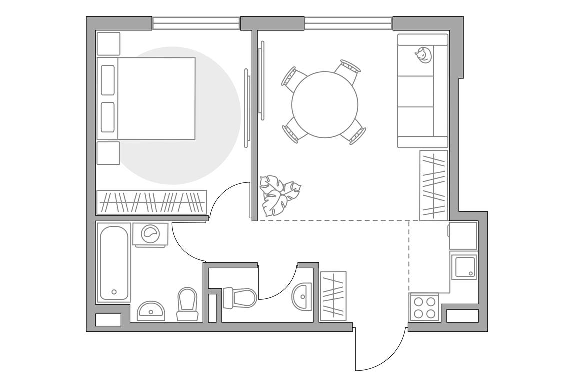 2-BD Apartment Sale, 40.35 sq. m. at Anikeevskiy, ulitsa Sergeya Zhadobkina, 1, selo Nikolo-Uryupino, Krasnogorsk City District, Moscow Region, Russia #1