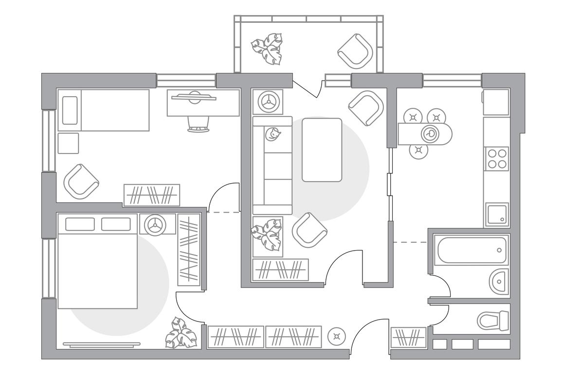 3-BD Apartment Sale, 72.5平方米 at Novaya Alekseevskaya rosha, Lukino Street, вл49, Balashikha, Moscow Region, Russia #1