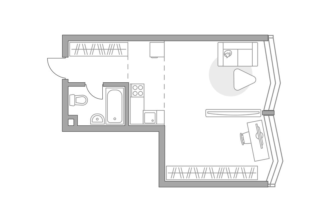 Apartment Sale, 40.58 sq. m. at MYPRIORITY Mnevniki, Narodnogo Opolcheniya Street, 34, Moscow, Russia #1