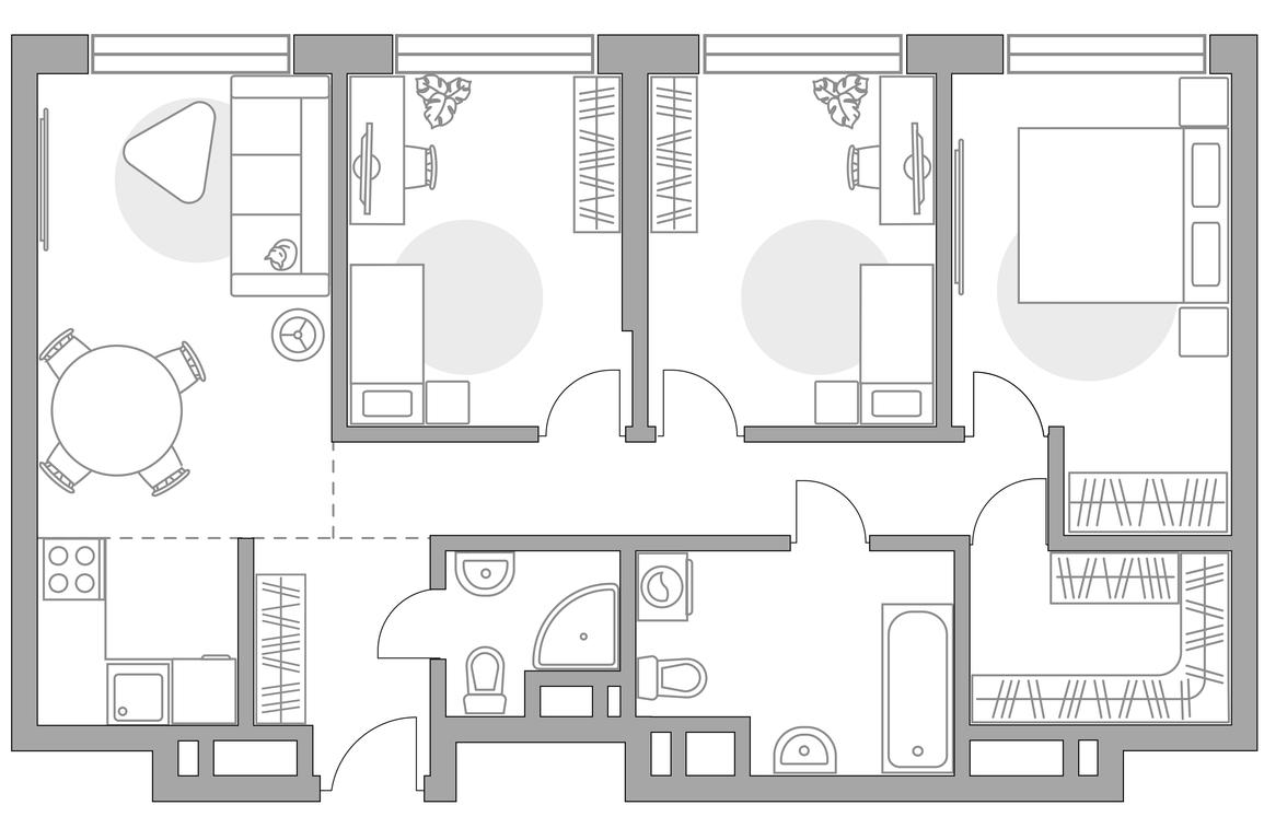 4-BD Apartment Sale, 73.96 sq. m. at BeLuck Kolomenskoe, Kashirskoye Highway, Moscow, Russia #2 4-BD Apartment Sale, 73.96 sq. m. at BeLuck Kolomenskoe, Kashirskoye Highway, Moscow, Russia #2
