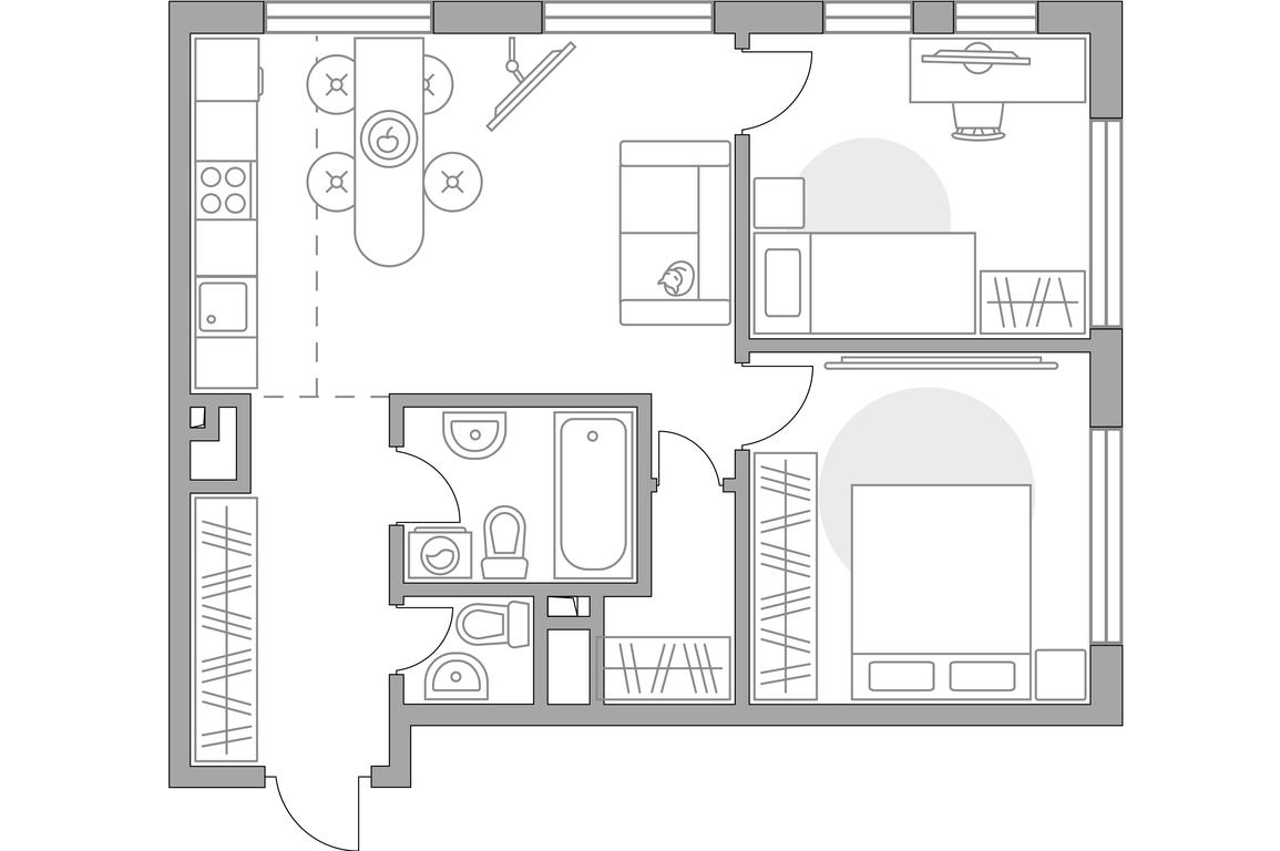 3-BD Apartment Sale, 61.27 sq. m. at BeLuck Kolomenskoe, Kashirskoye Highway, Moscow, Russia #1 3-BD Apartment Sale, 61.27 sq. m. at BeLuck Kolomenskoe, Kashirskoye Highway, Moscow, Russia #1