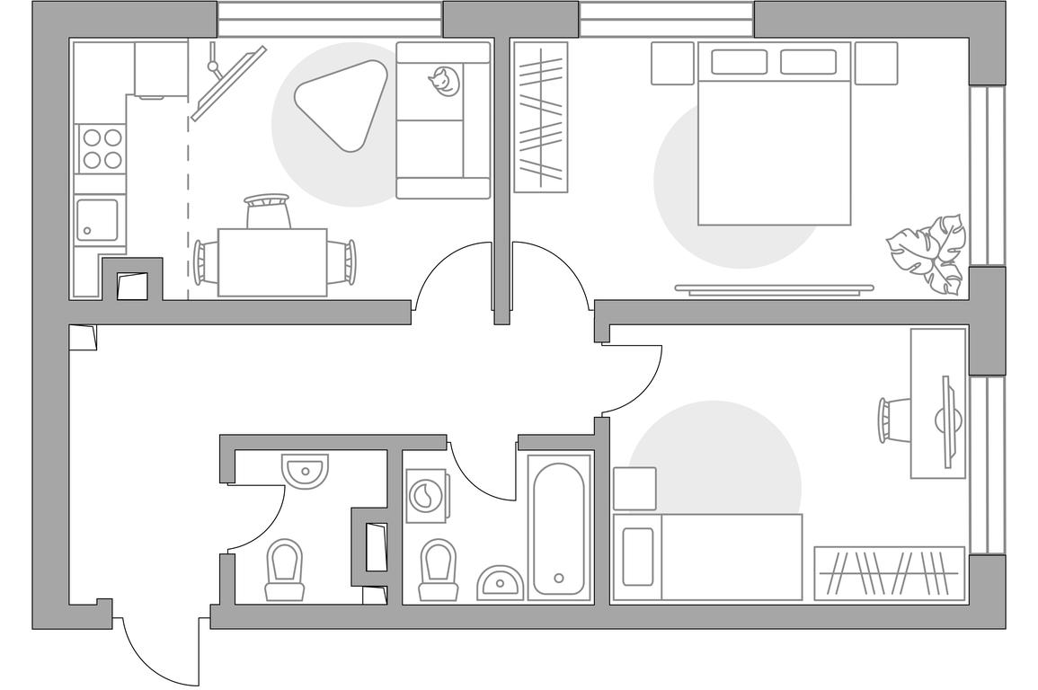 3-BD Apartment Sale, 60.37 sq. m. at Triniti, Dmitrovskoye Highway, Moscow, Russia #1 3-BD Apartment Sale, 60.37 sq. m. at Triniti, Dmitrovskoye Highway, Moscow, Russia #1