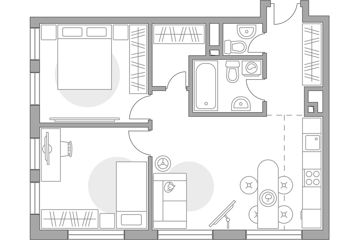 3-BD Apartment Sale, 64.87平方米 at BeLuck Kolomenskoe, Kashirskoye Highway, Moscow, Russia #1 3-BD Apartment Sale, 64.87平方米 at BeLuck Kolomenskoe, Kashirskoye Highway, Moscow, Russia #1