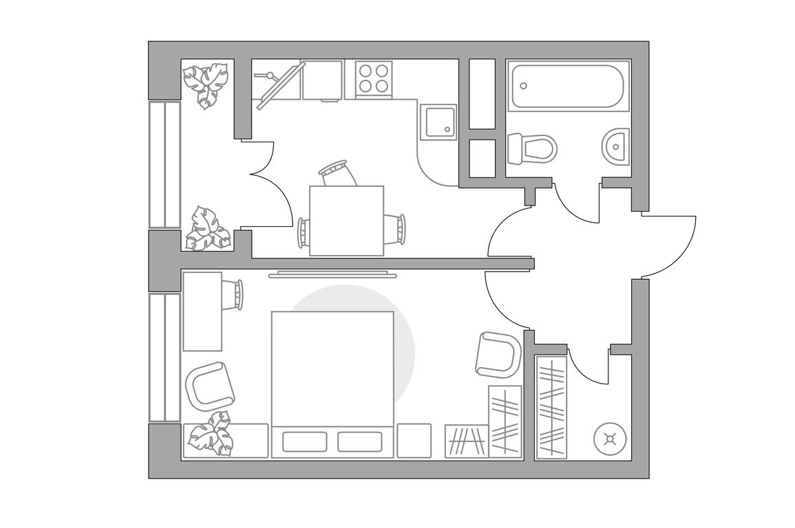 1-BD Apartment Sale, 32.68平方米 at Pekhra, Yaganova Street, 5, Balashikha, Moscow Region, Russia #1