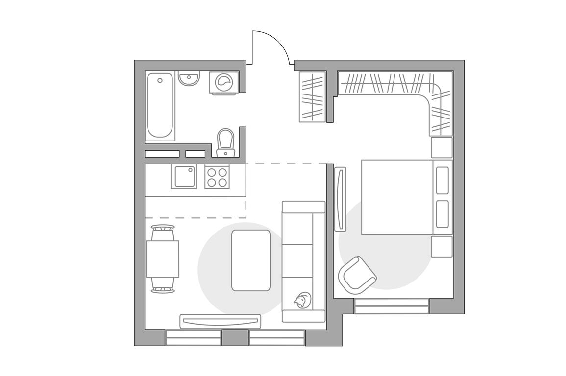 2-BD Apartment Sale, 36.8 sq. m. at Anikeevskiy, ulitsa Sergeya Zhadobkina, 1, selo Nikolo-Uryupino, Krasnogorsk City District, Moscow Region, Russia #1