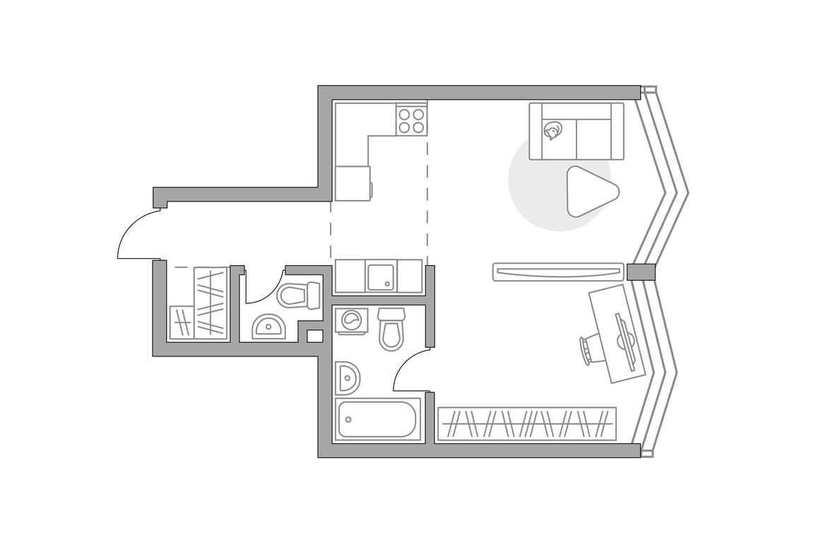 Apartment Sale, 41.82 sq. m. at MYPRIORITY Mnevniki, Narodnogo Opolcheniya Street, 34, Moscow, Russia #1