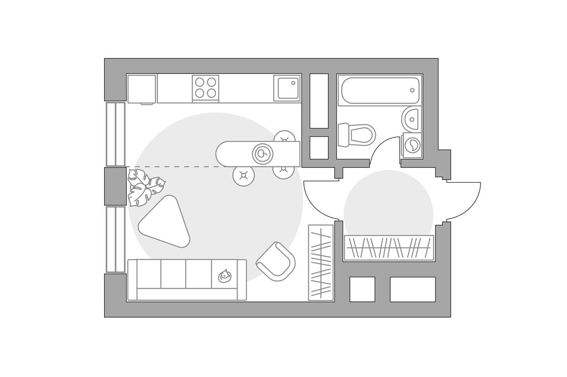 Apartment Sale, 25.98 sq. m. at Ilinois, Ilyinskiy Blind Alley, 1с1, Krasnogorsk, Moscow Region, Russia #1